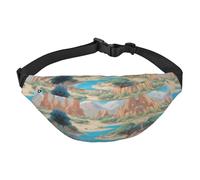 Oasis in the desert Sac banane de voyage tendance, adapté pour le sport, la course, le cyclisme, les voyages, la pêche, grand sac banane pour garçons