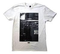 Oasis 'London Bus Photo' (Blanc) T-Shirt - NOUVEAU ET OFFICIEL