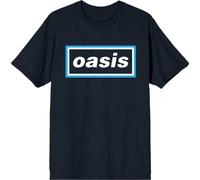 Oasis 'Maine Road Event Logo' (Bleu) T-Shirt - NOUVEAU ET OFFICIEL