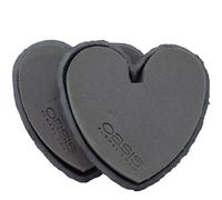 OASIS® Mousse à piquer Cœur Noir 17cm Set de 2 pièces Décoration de mariage Bijoux de deuil écolo