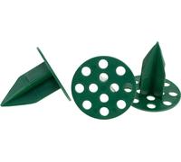 OASIS® Plastique Pini Extra Bougeoir Vert Ø4,7cm 50 pcs - Fixation de mousse à piquer, Fixation de bougies, Décoration