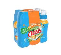Oasis Pocket Boisson Plate Aromatisée Tropical, 6 x 250ml