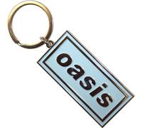 Oasis - Porte-clés émail Logo RO12139 (taille unique) (Bleu ciel/noir)