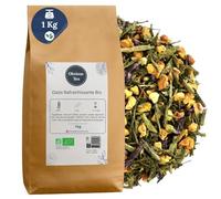 Oasis Rafraîchissante Bio - Mélange Thé Vert Fruité, en Vrac, 100% Naturel, Sans OGM - Agriculture Biologique - Fabrication Française - Sachet 1 kg (500 Tasses)