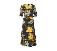 Oasis Robe jaune / orange / noir / blanc, Taille 34