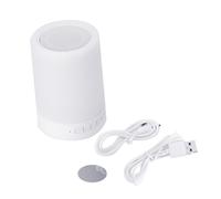 Oasis sonore innovante, enceinte Bluetooth tactile, veilleuse LED couleur à intensité variable pour la table de chevet, lampe portable avec longue