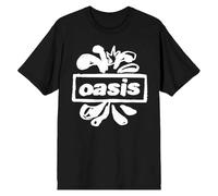 Oasis Splat Band Logo T Shirt Black XL