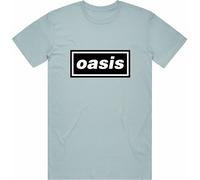 Oasis T-shirt Decca Logo Unisex Light Blue L