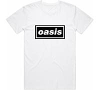 T-shirt oasis decca logo unisexe blanc taille m Blanc G