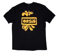 Oasis - T-shirt - Logo dessiné - Unisexe Noir Taille L - Importé