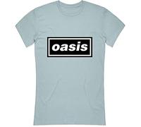 Oasis - T-Shirt # M Ladies Blue # Decca Logo [Import]