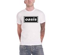 Oasis T-Shirt pour Homme, Blanc, L