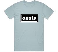 Oasis - T-Shirt # S Unisex Blue # Decca Logo [Import]