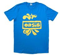 Oasis - T-shirt Unisexe XXL Bleu - Logo dessiné - Import