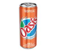OASIS Tropical canette de jus vitaminé de 33 cl