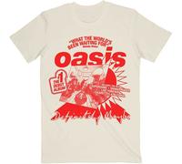 Oasis 'What The World's Been Waiting For' (Naturel) T-Shirt NOUVEAU ET OFFICIEL