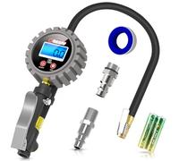 Oasser Manomètre numérique professionnel de gonflage de pneu 255 PSI haute précision avec lumière LED et écran LCD pour voiture, SUV, camion, moto et vélos