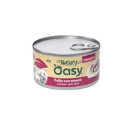 Oasy Humido Chat Natury Cooking Broth Goût Poulet avec du boeuf, doux emporte-pièces naturelles en bouillon de cuisson pour chats adultes de toutes tailles et races | 12 boîtes de 85 grammes chacune.