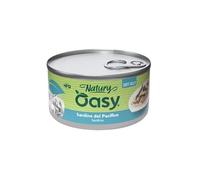 Oasy Humido Chat Natury Goût Sardines du Pacifique, doux emporte-pièces naturelles en Soft Jelly pour chats adultes de toutes tailles et races | 12 boîtes de 85 grammes chacune.