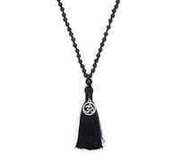 oasymala 108 Mala Perles Tassel Collier-Calming Meditation Spiritual Mala Collier Grounding Spiritual OM Collier