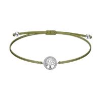 oasymala Bracelet Ajustable Symbolique pour Femme - Arbre de Vie, Ange, Trèfle, Infini avec Accents de Cristal (Arbre de Vie Vert)