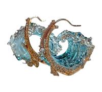 Oath Jewelry | Bijoux d'été sur le thème | Pendentif inspirant vague bleue, accessoire de mode élégant pour femme, mariage, Reportez-vous à la description, se référer à la description, Unisexe