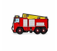 OATHCAF Broche épingle camion de pompiers mignon dessin animé bijoux pour fans de soldats du feu passionnées de véhicules vestes sacs accessoires