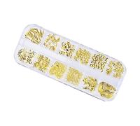 OATIPHO 1 boîte Décorations de Nail Art Rivets DIY Boîte Accessoires de Manucure Élégants pour Ongles Style