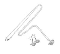 OATIPHO 1 Ensemble Bijoux de Graduation Pendentif et Boucles Oreilles Inspirantes pour Obtention de Diplôme