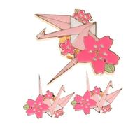 OATIPHO 1 Jeu Broche Japonaise Origami Broche Cerisier Mignon Épingle Métal Accessoire Élégant Pour Vêtements Sacs Et Chapeaux 3 Pièces