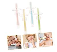 OATIPHO 1 Jeu Brosses À Dents Silicone Pour Base Antidérapante Brosse À Dents Ergonomique Pour Garçon Fille De An Pour Établir De Bonnes Habitudes Hygiène 4 Pièces