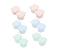OATIPHO 1 Jeu Étuis À Lentilles De Contact Couleur Simple Kit De Rangement Portable pour Lentilles À Usage Voyage Vert 6 Pièces