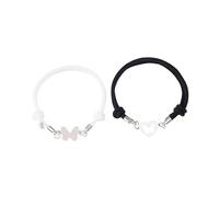 OATIPHO 1 paire Bracelet Maman et Fille Acier Inoxydable avec Cœurs Découpés et Réglable pour Couples pour Anniversaire Saint Valentin et Événements Spéciaux