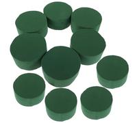 OATIPHO 10 Blocs de Mousse de Fleur Cylindriques Absorbants 8X4 CM pour Compositions DIY Support Stable pour Fleurs Fraîches ou Séchées Kit de Fournitures pour Décorations d'Événements