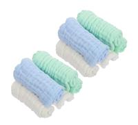 OATIPHO 10 pièces Muslin Washcloths Set Pure Cotton Soft Drool Towels For Newborns And Hypoallergenic Handkerchiefs For Sensitive Skin Multi-purpose Hygiene Cloths And