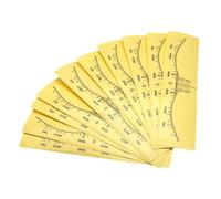 OATIPHO 10 pièces Règles pour Sourcils Jaunes Mini Outil de Mesure pour Maquillage Précis