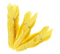 OATIPHO 100 Épinglettes Ruban Jaune en Satin Polyester 25 MM Lot de 100 Pièces pour Sensibilisation Enfance Broches de Revers pour Événements Caritatifs et Prévention