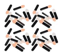 OATIPHO 100 Pièces Applicateurs Fard à Paupières Mini Pinceaux Multifonctions Noirs pour Maquillage Yeux Lèvres et Correcteur Doux et Compact pour Retouches Faciles