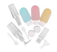 OATIPHO 11pièces Flacons de Voyage avec Pompe Set Voyage Flacon Étanches pour Produits de Toilette Lotions et Crèmes Format pour Avion