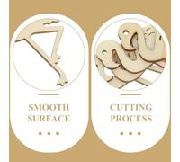 OATIPHO 12 Pièces de Découpes en Bois Flamant Rose 8 CM Ornements en Bois pour Loisirs Créatifs et Bricolage Accessoires Décoratifs pour Fêtes Anniversaires et Activités Manuelles