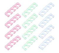 OATIPHO 12 Pièces séparateur d'art d'ongle d'orteil séparateurs d'art nail espaceur de doigt en silicone du doigt Outils de pédicure de manucure