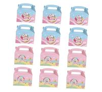 OATIPHO 12pièces Coffret Cadeau Papier Motif Sucette Boîte à Gâteau Boîte Papier Pour Offrir Sucettes Ou Gâteaux