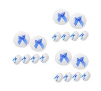 OATIPHO 18 Pcs Body Powder Puff Set Soft Plush Applicator With Bow Design For Gentle Skin Care And Diaper Changes