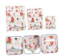 OATIPHO 18 Pièces Pochette Cadeau De Noël Carton Blanc Lot Pour Contenir Bonbons Cadeaux Bijoux Et Petits Objets