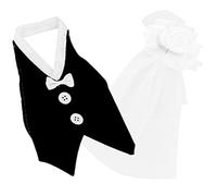 OATIPHO 1ensemble Housses De Bouteille De Mariage Forme De Robe De Mariée Et Costume De Marié Décoration Romantique pour Fête De Mariage Et Réception De Décorations De Table