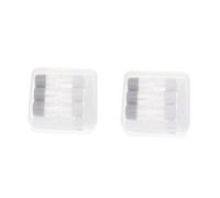 OATIPHO 2 Ensembles Boîte À Lentilles De Contact avec Bouteille De Pinceau Organisateur Transparent pour Stockage Sûr Lentilles 3 Pièces * 2