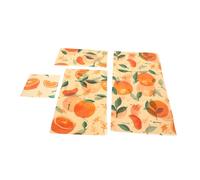 OATIPHO 2 Ensembles Enveloppes Alimentaires Cire Abeille Réutilisables Lot de Cire pour Fruits Fromages Et Collations Alternatives Aux Films Plastiques 3 Feuilles*2