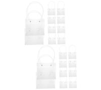 OATIPHO 2 Ensembles Fleurs Transparent Avec Poignées Pour Bouquet Floral Pour Arrangements Floraux 10 Pièces * 2