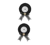 OATIPHO 2 Pièces Badge Lolita DIY à Épingler Ruban Prix Vierge Broche Décorative pour et Femmes pour Activités Scolaires Fêtes et Bals Style Sucré Élégant