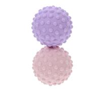 OATIPHO 2 Pièces Balles de Massage Silicone Lot pour Points de Déclenchement Soulagement Musculaire et Fascia Rose pour Dos et Exercices de Relaxation